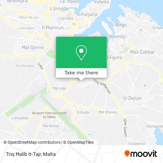 Triq Ħalib it-Tajr map