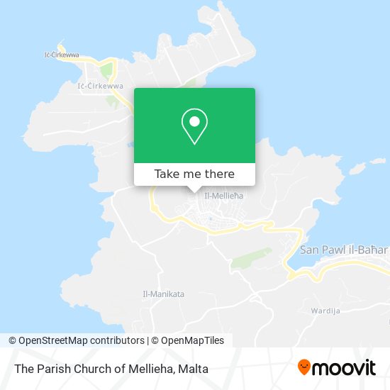 The Parish Church of Mellieha map