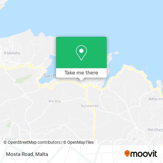 Mosta Road map