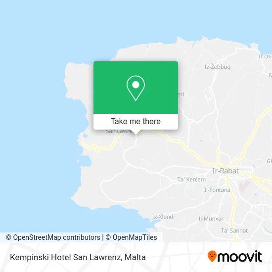 Kempinski Hotel San Lawrenz map