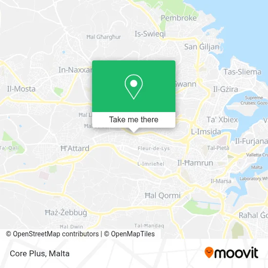 Core Plus map