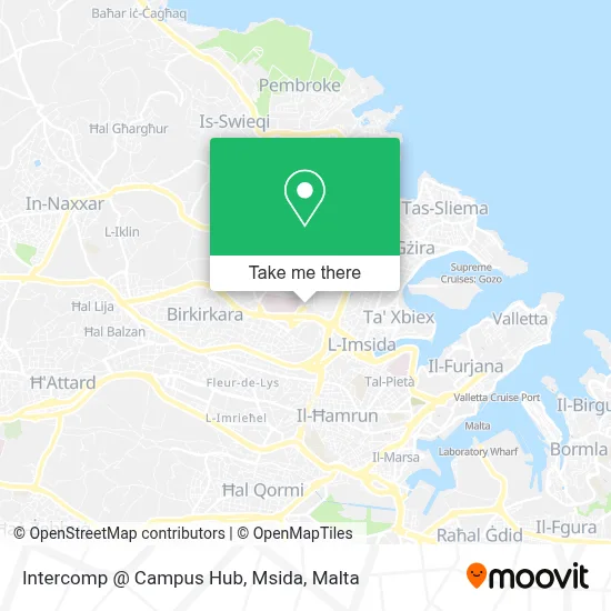 Intercomp @ Campus Hub, Msida map