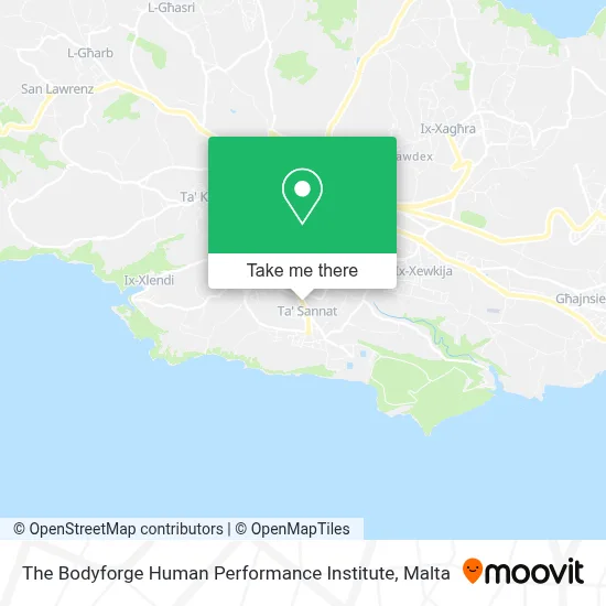 The Bodyforge Human Performance Institute map
