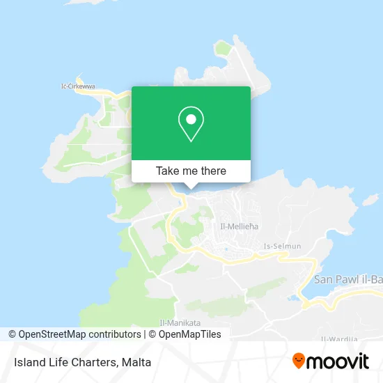 Island Life Charters map