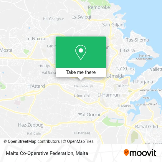 Malta Co-Operative Federation map