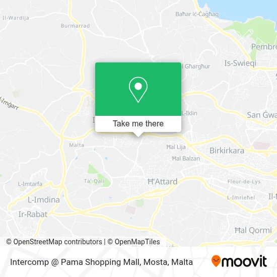 Intercomp @ Pama Shopping Mall, Mosta map