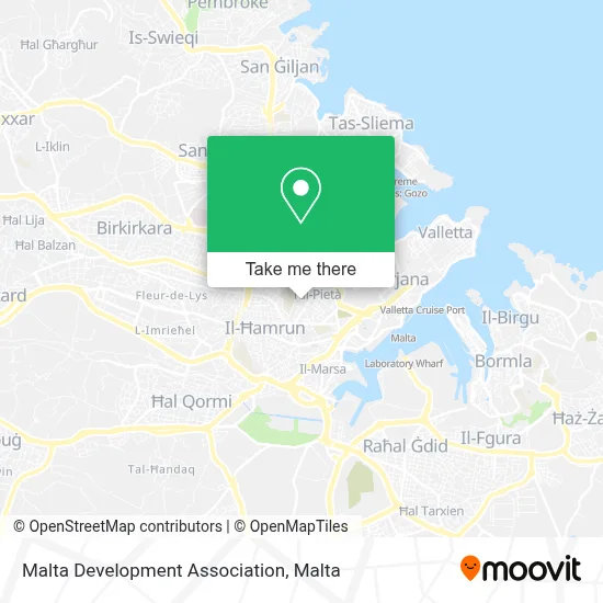 Malta Development Association map