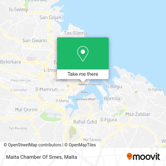 Malta Chamber Of Smes map