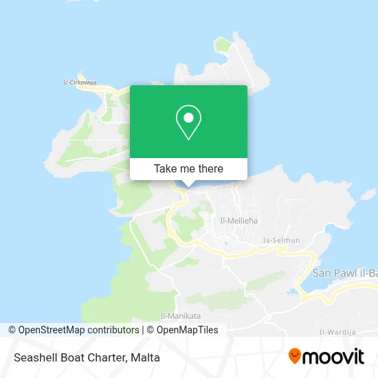 Seashell Boat Charter map
