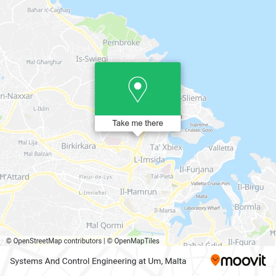 Systems And Control Engineering at Um map