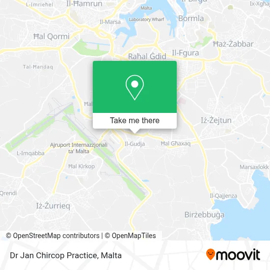 Dr Jan Chircop Practice map
