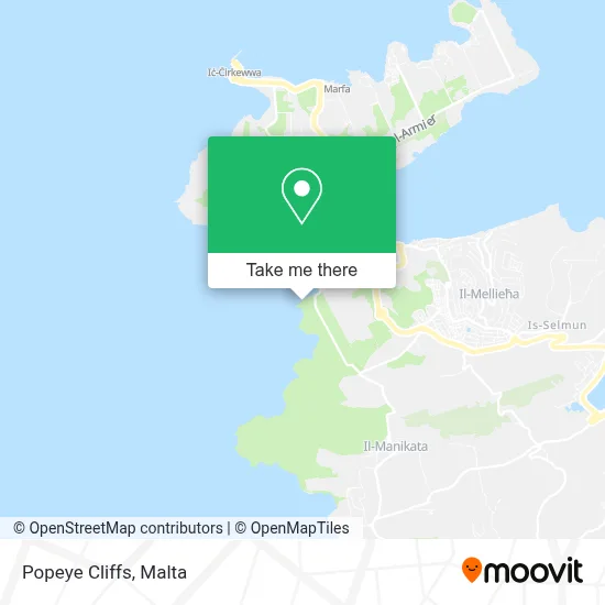 Popeye Cliffs map