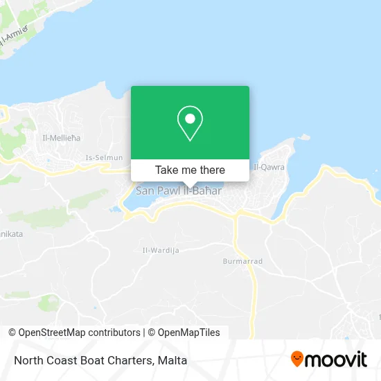 North Coast Boat Charters map