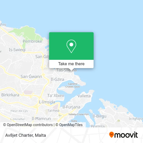 Av8jet Charter map