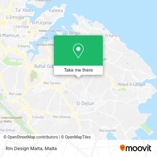 Rm Design Malta map