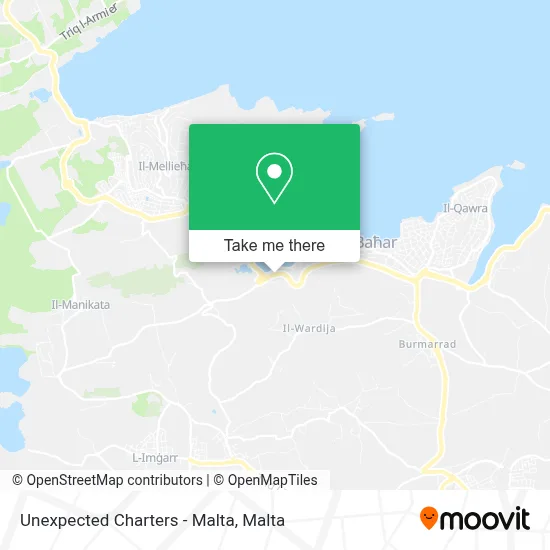 Unexpected Charters - Malta map