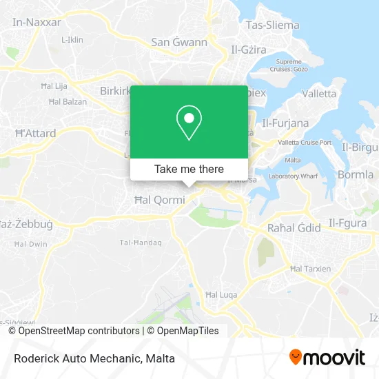 Roderick Auto Mechanic map