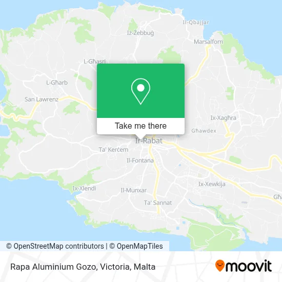 Rapa Aluminium Gozo, Victoria map