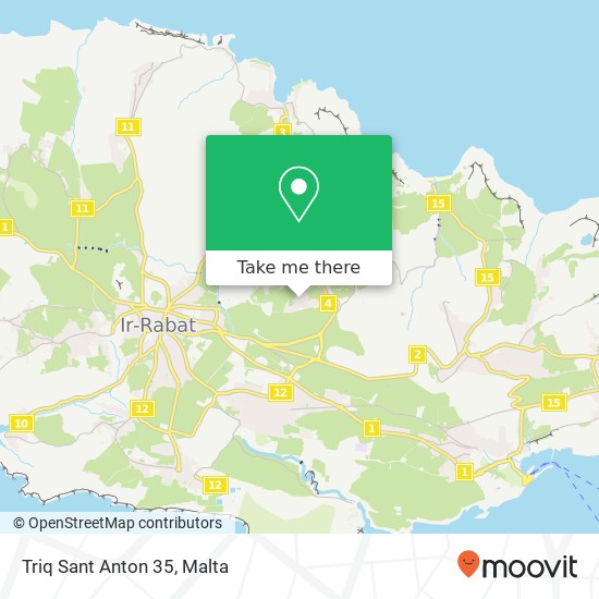 Triq Sant Anton 35 map
