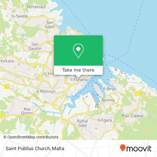 Saint Publius Church map