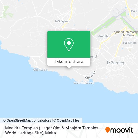 Mnajdra Temples (Ħaġar Qim & Mnajdra Temples World Heritage Site) map