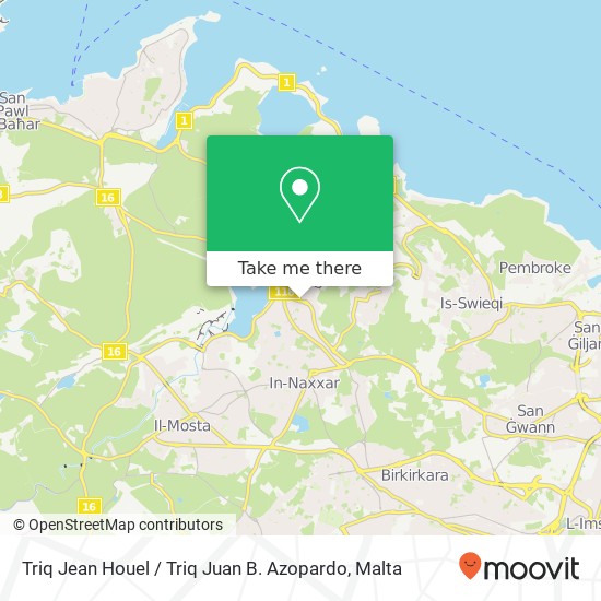 Triq Jean Houel / Triq Juan B. Azopardo map