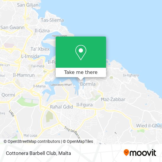 Cottonera Barbell Club map