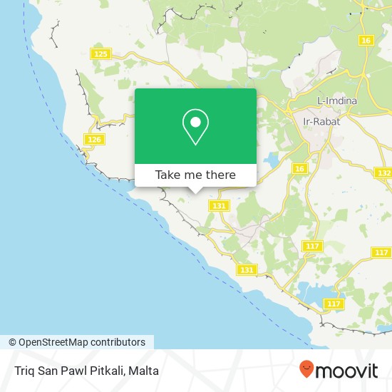 Triq San Pawl Pitkali map