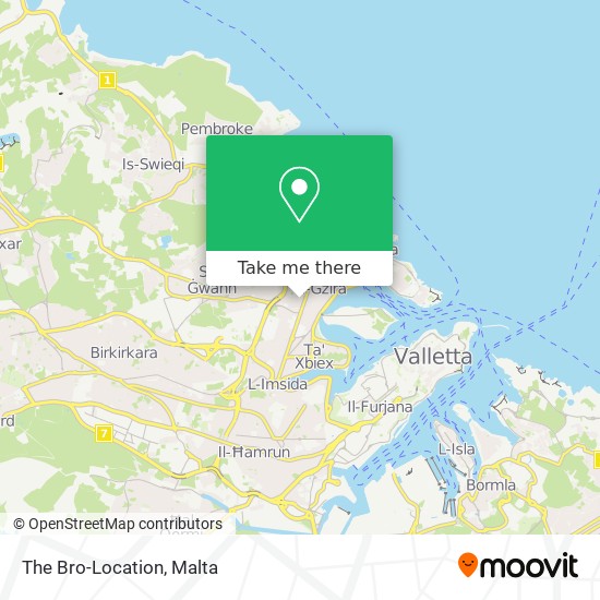 The Bro-Location map
