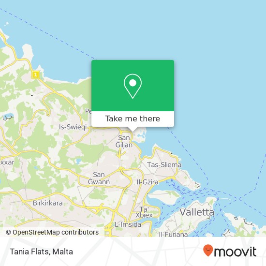 Tania Flats map