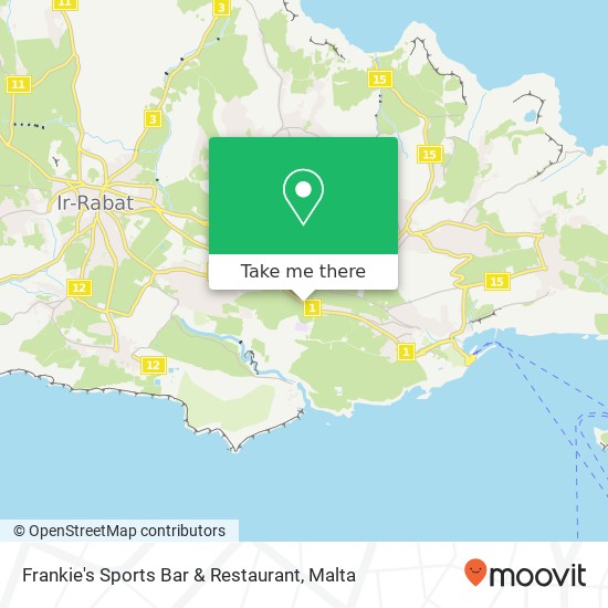 Frankie's Sports Bar & Restaurant map