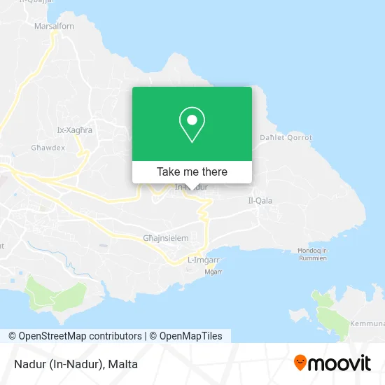 Nadur (In-Nadur) map