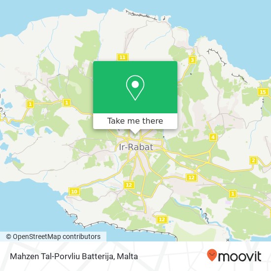Mahzen Tal-Porvliu Batterija map