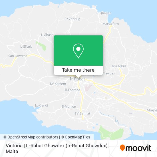 Victoria | Ir-Rabat Għawdex map