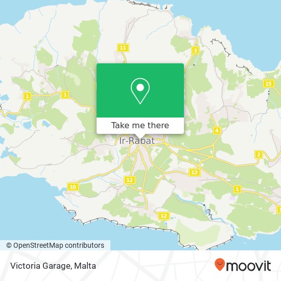 Victoria Garage map