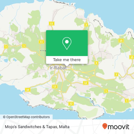 Mojo's Sandwitches & Tapas map