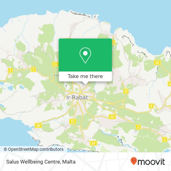 Salus Wellbeing Centre map
