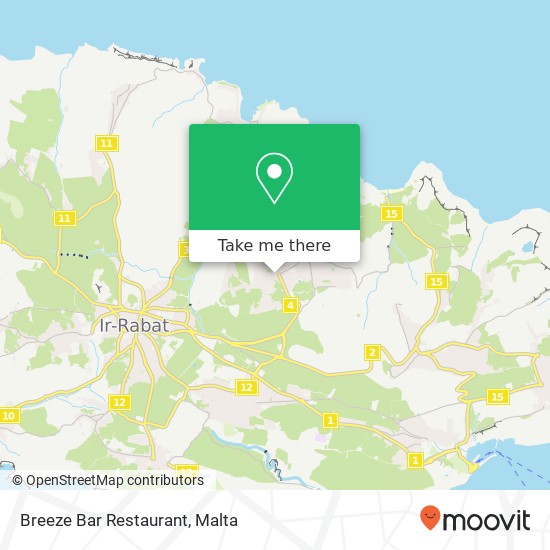 Breeze Bar Restaurant map