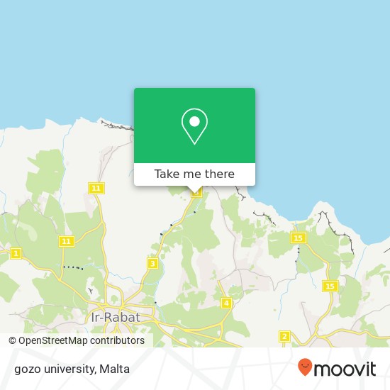 gozo university map