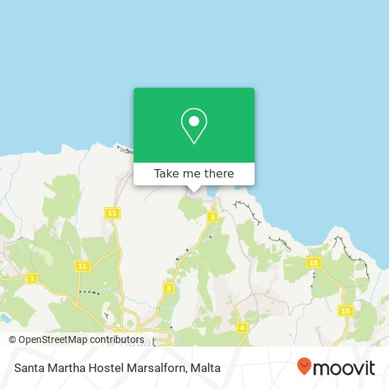 Santa Martha Hostel Marsalforn map