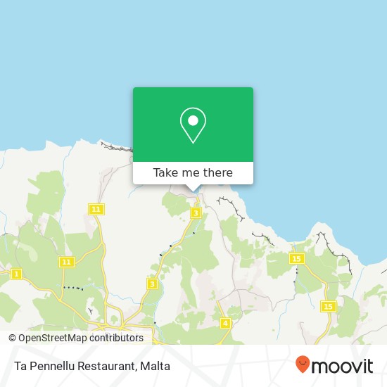 Ta Pennellu Restaurant map