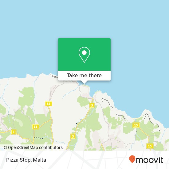 Pizza Stop map