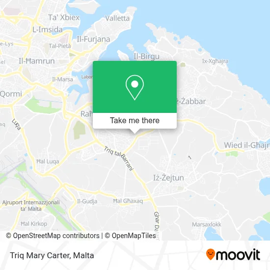 Triq Mary Carter map
