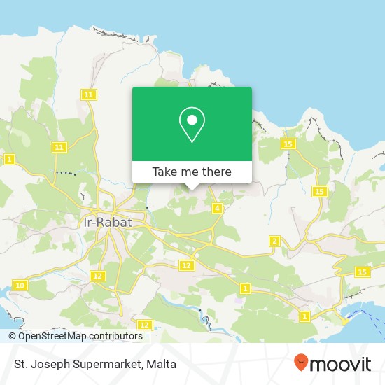 St. Joseph Supermarket map
