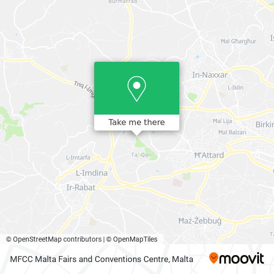 MFCC Malta Fairs and Conventions Centre map