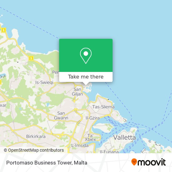 Portomaso Business Tower map