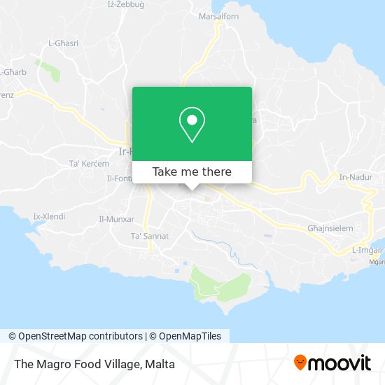 The Magro Food Village map