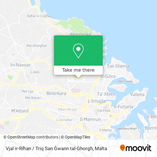 Vjal ir-Riħan / Triq San Ġwann tal-Ghorgh map