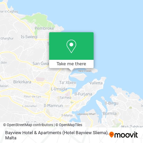 Bayview Hotel & Apartments (Hotel Bayview Sliema) map