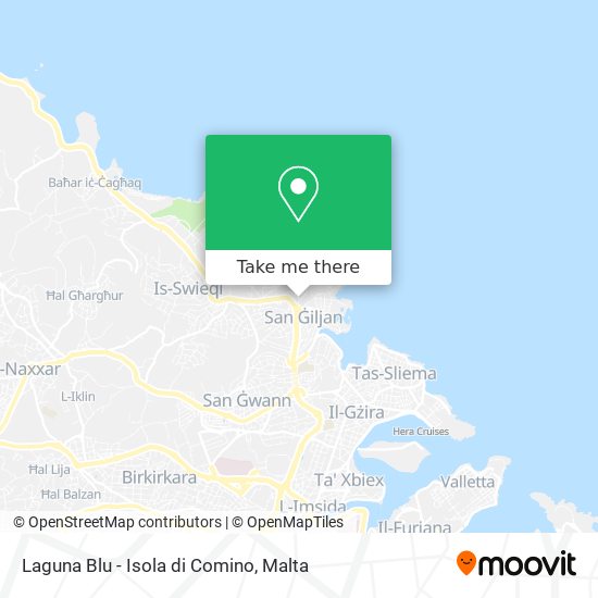 Laguna Blu - Isola di Comino map